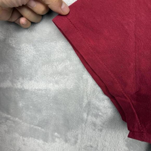 Vintage 90s Planet Hollywood Atlanta T-Shirt Made in USA 100% Cotton Red Size L - Picture 5 of 8